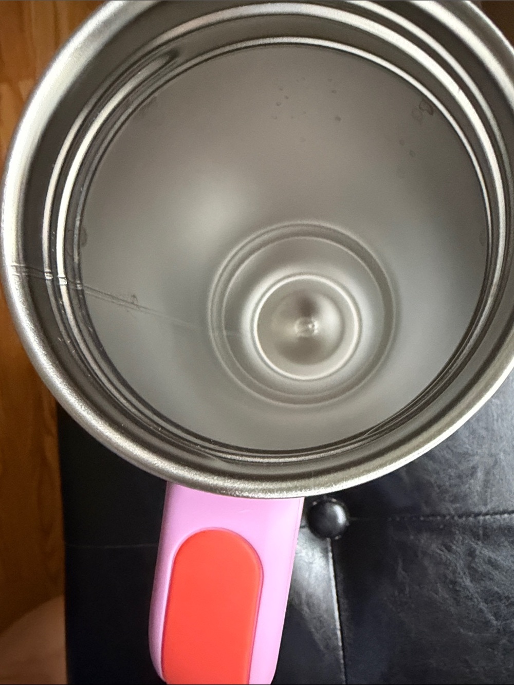 Stanley Pink Travel Tumbler with Handle and Clear Lid - Picture 6 of 6